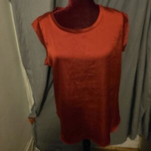 Elegant Red Women's Top Dkny